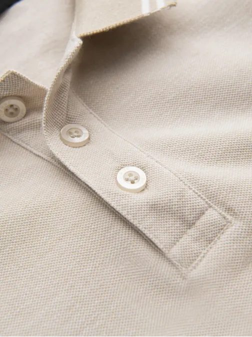 Peščena polo majica s kontrastnim ovratnikom V4 POSS-0109