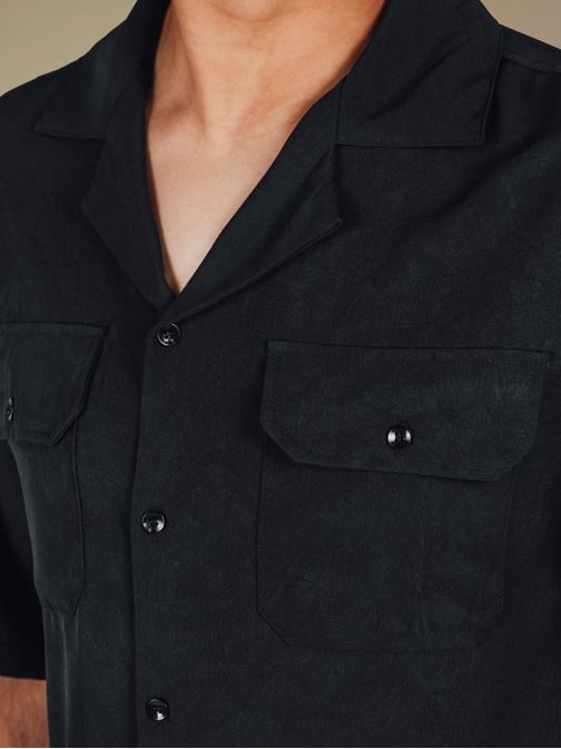 Priložnostna črna moška srajca