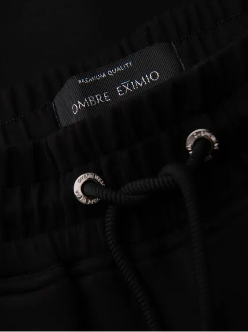 Modne moške trenirke črne V1 OM-PASK-0223