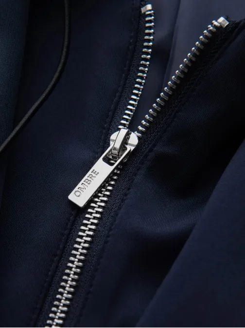 Elegantna temno modra jakna V2 BLZB-0126