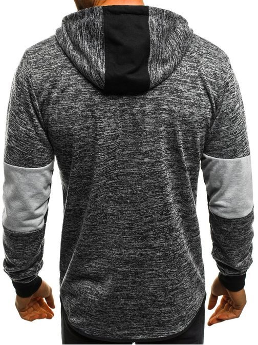 Grafit-moder pulover v atraktivnem dizajnu JS/TT89