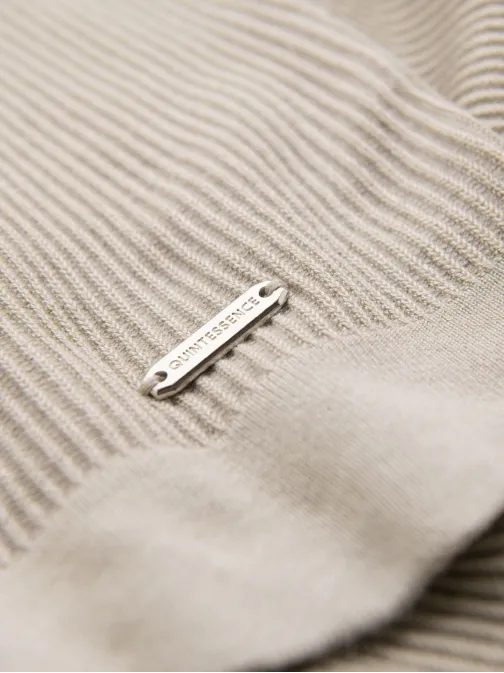 Moška siva pletena majica z gumbi V3 TSCT-0254