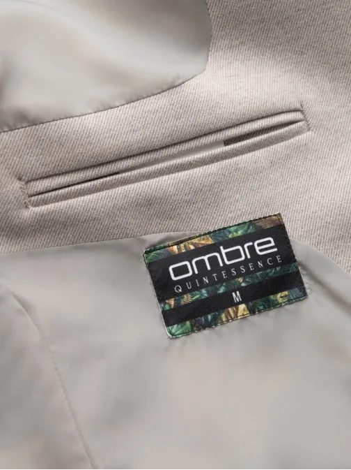 Brezčasen bež suknjič s stoječim ovratnikom V3 BLZB-0131