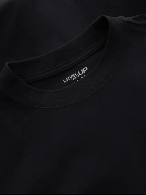 Modna črna moška majica V1 LSBC-0129