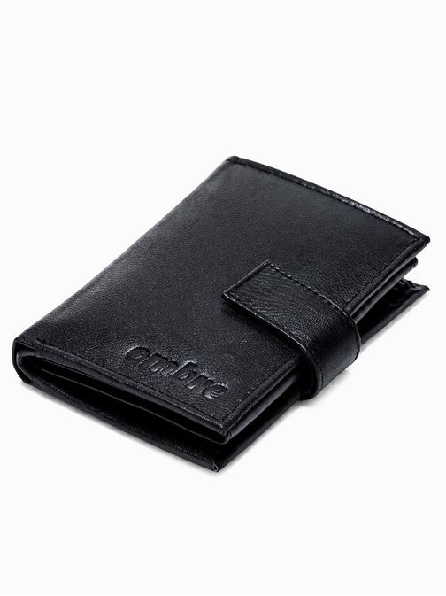 Črna moška denarnica A248