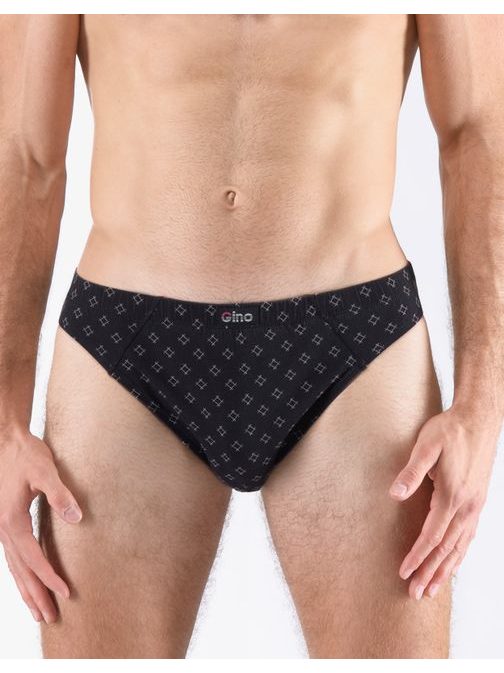 Vzorčaste črne moške spodnjice z ozko stranjo