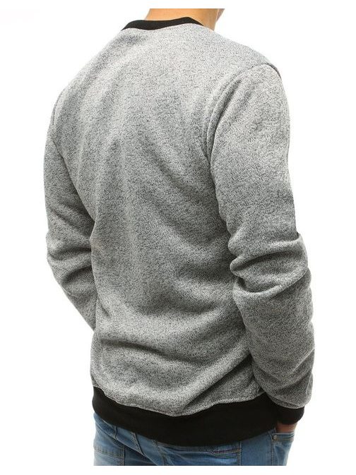 Modni moški pulover v sivi barvi