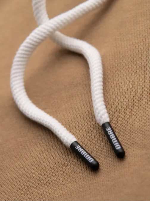 Modna rjava majica s kapuco SSBN-0270