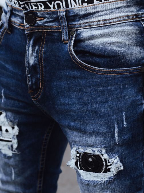 Modne modre moške kavbojke