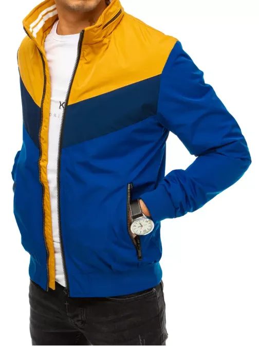 Trendovska prehodna jakna v modri barvi