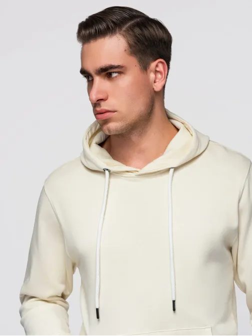 Modna krem majica s kapuco SSBN-0270