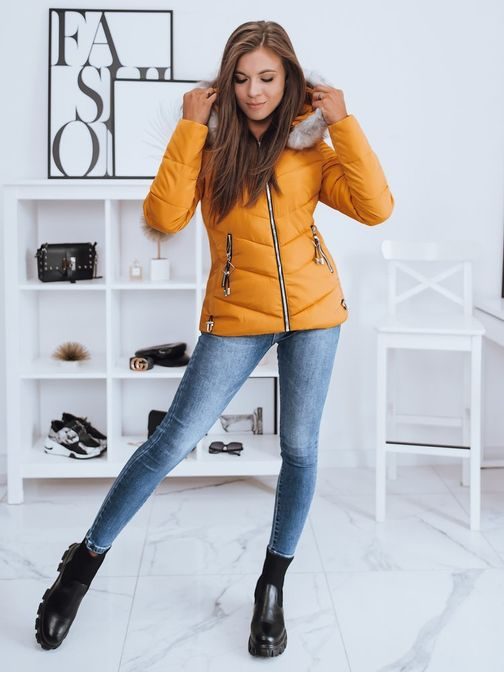 Stilska rumena ženska bunda Ronni