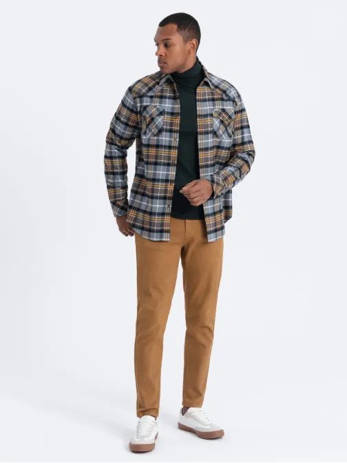 Elegantne kavbojke v kamelji barvi P1058
