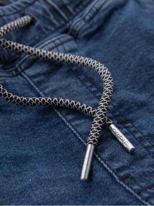 Elegantne temno modre kratke hlače iz džinsa V2 SRDS-0161