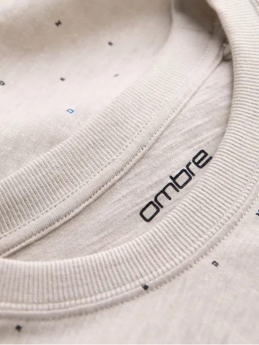 Bež majica z barvnimi črkami V1 TSFP-0185