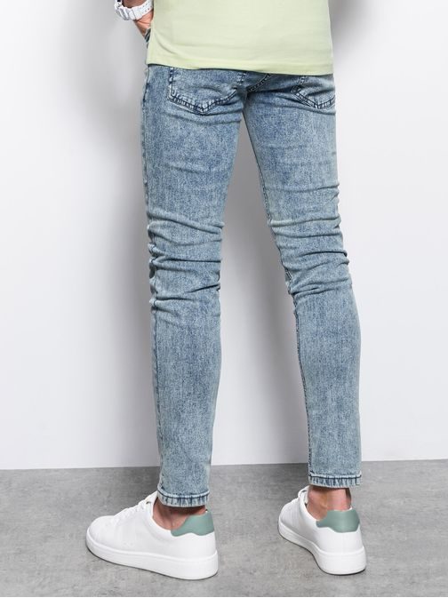 Jeans hlače v svetlo modri barvi P1062