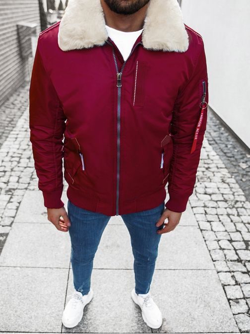 Bordo bomber jakna modernega izgleda O/X1026KZ