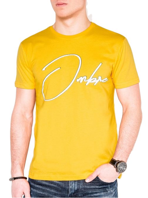Preprosta "OMBRE" majica rumena s989