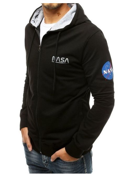 Stilski pulover v črni barvi NASA
