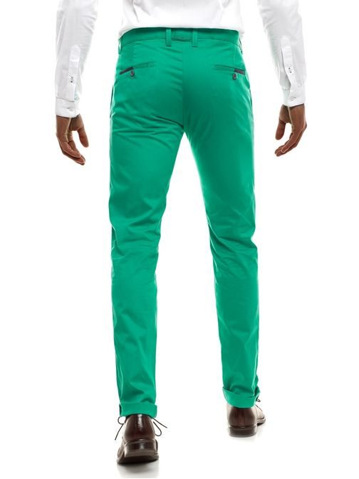 Zelene chino hlače z obrobljenimi žepi BLACK ROCK 208