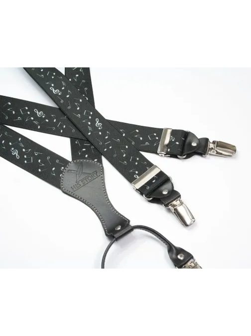 Črne naramnice za ljubitelje glasbe