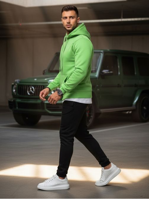 Udoben zeleno črn set trenirke