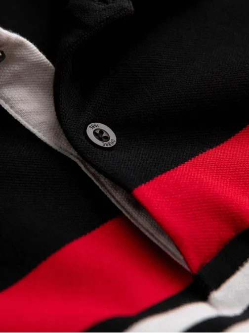 Atraktivna črna polo majica V2 POSS-0127