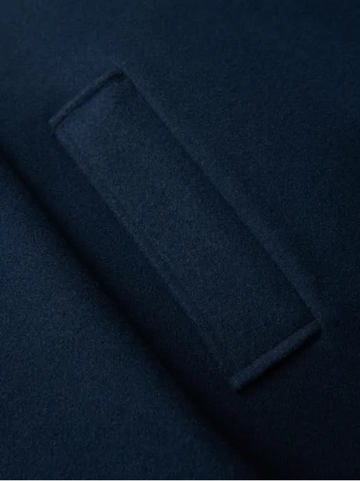 Modri moški zimski plašč V3 om-cowc-0135