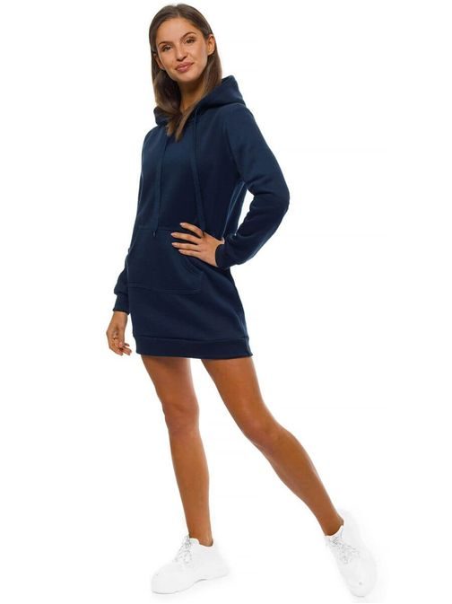 Edinstven ženski pulover s kapuco v granatni barvi JS/YS10003/25