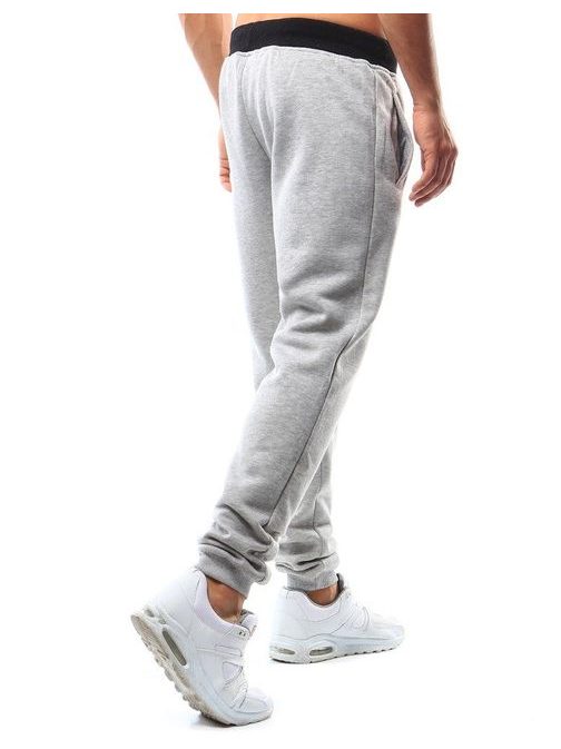 Trendi moške trenirke v sivi barvi