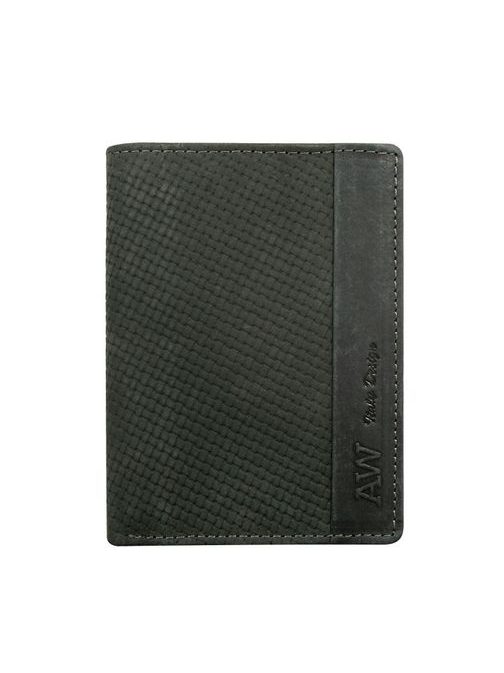Prepletena moška denarnica v črni barvi WILD