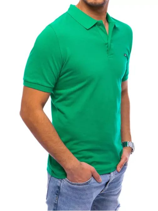 Zelena bombažna polo majica