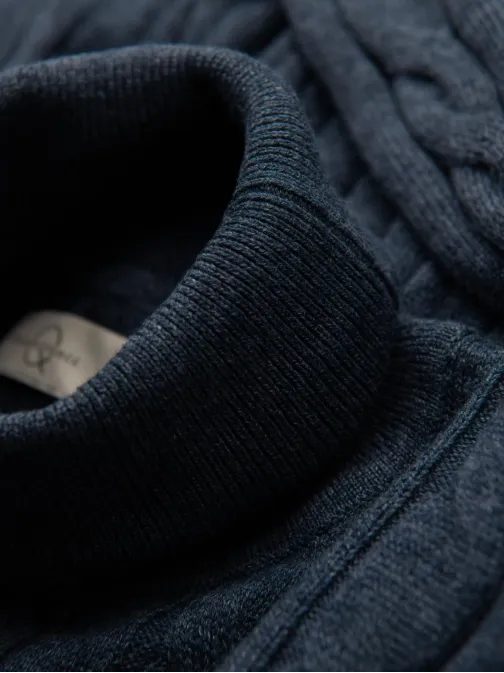 Pleten moški rolo v modri barvi V3 OM-SWTN-0157