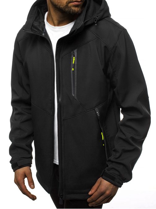 MOŠKA SOFTSHELL JAKNA V ČRNO RUMENI BARVI GE/12266Z