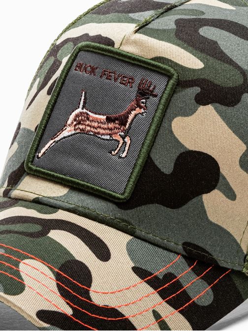 Stilska zelena maskirna kapa s šiltom H127