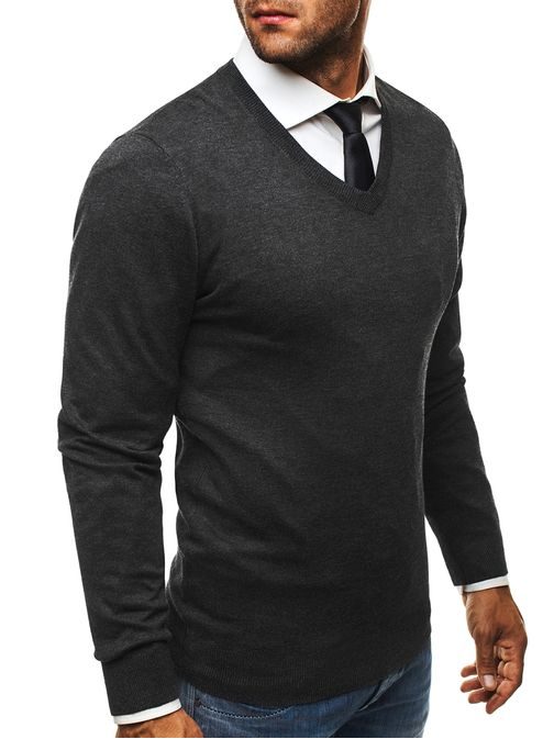 Elegantni moški pulover BRUNO LEONI M007 grafit