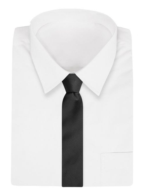 Elegantna kravata v črni barvi Angelo di Monti