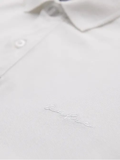 Priložnostna moška polo majica v barvi ecru V7 POSS-0103