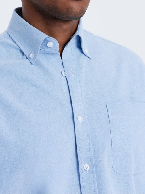 Elegantna modra srajca oxford V4 OM0108