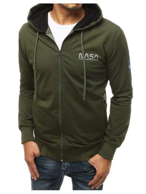Stilski pulover v kaki barvi NASA