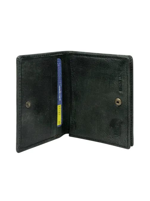 Črna moška usnjena denarnica Buffalo Wild