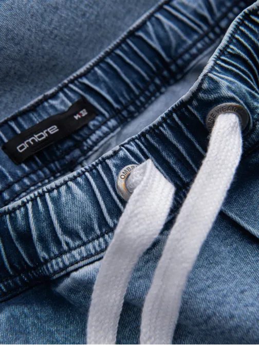Trendovske svetlo modre jeans kratke hlače W361
