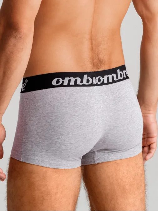 Sive moške bombažne boksarice U159 (3 kom)