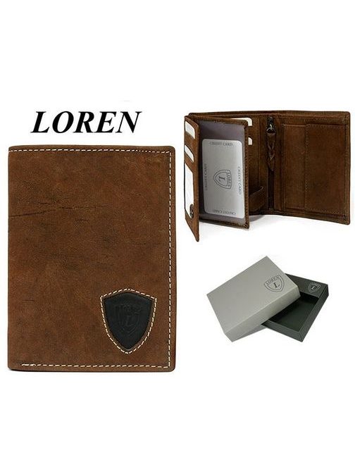 Stilska rjava moška denarnica LOREN