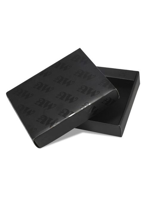 Črno-siva stilska usnjena denarnica