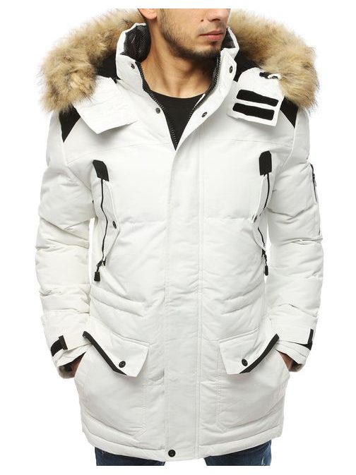 Zimska jakna v beli barvi