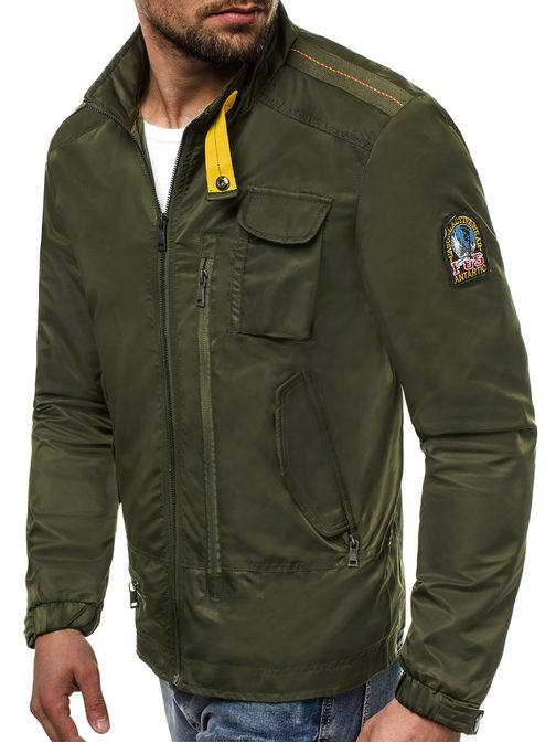 Moška prehodna jakna zelena OZONEE O/99236