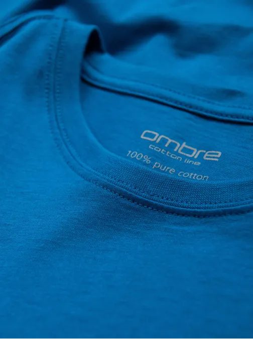 Nebo modra bombažna majica V12 TSBS-0146