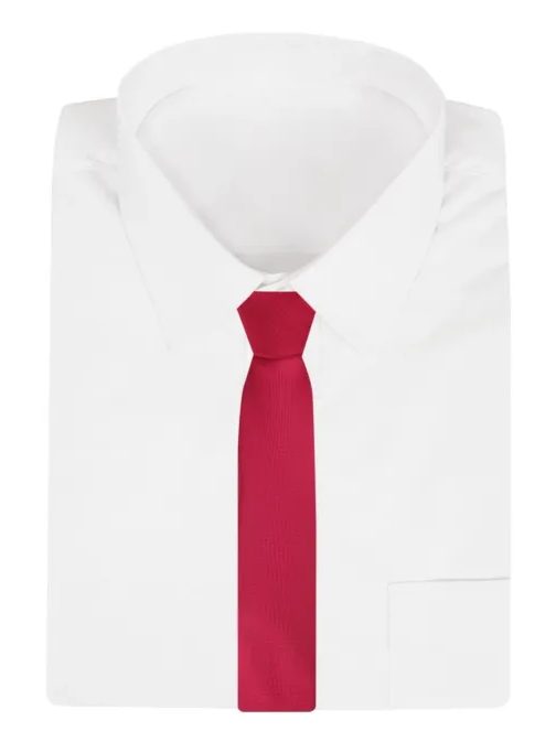 Enobarvna rdeča moška kravata Alties