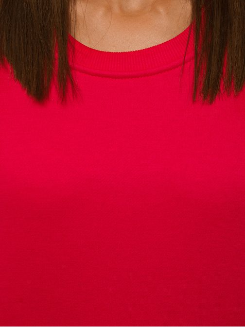 Ženska udobna jopica v barvi maline JS/W01Z